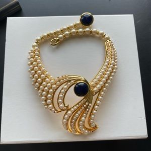 VTG Alexis Kirk Pearl Collar Necklace